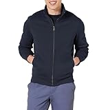 Amazon Essentials Herren Fleece-Jacke mit durchgehendem Reißverschluss, Marineblau, XL