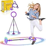 BaXing Kinder Blinkender Springring, Sport Sprungball，Faltbarer Flash Jumping Ball,Geeignet Für...