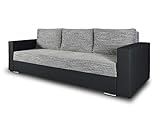 Schlafsofa Bird - Sofa mit Schlaffunktion und Bettkasten, Klappsofa, Schlafcouch mit Chromfüße,...