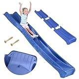TRIBECCO Kinderrutsche Outdoor 3 m lang für Kinder ab 3 Jahren Podesthöhe 150 cm (+/- 5 cm),...