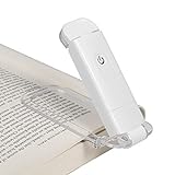 DEWENWILS Leselampe Buch Klemme, USB Wiederaufladbare Klemmleuchte für Lesen im Bett, 2 Farben und...