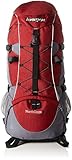 AspenSport Unisex – Erwachsene Rucksack North Slope, rot/Grau, 70 x 30 x 30 cm, 55 Liter