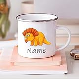 Personalisierte Namenstasse Kindertasse Benutzerdefinierte Dinosaurier mit Namen Kaffeetasse...
