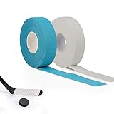 SWAWIS 2 Rollen Schlägertape Eishockey, Eishockey Hockeyschläger Tape Blau & Weiß, 2.5cmx25m...