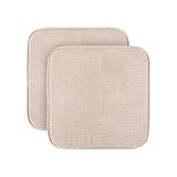 Sitzkissen (2er Pack) Stuhlkissen mit Anti Rutsch Unterseite 38cm x 38cm - Öko-Tex Zertifiziert -...