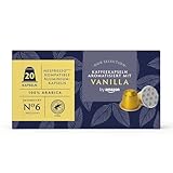 by Amazon Aluminium-Kaffeekapseln mit Vanillearoma, kompatibel mit Nespresso, 20 Stück (1 Packung...