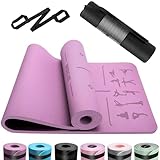 OUTDOUSE Yoga Matte, TPE 6mm Dicke Hautfreundliche Yogamatte Rutschfest Gymnastikmatte Pilates...