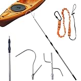 BeGrit Teleskop Bootshaken Edelstahl Ausziehbar Dock Polen 90-250 cm,Ø 25mm seewasserbeständig...
