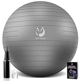 Slim Panda Gymnastikball, 55-85CM Explosionsgeschützt und rutschfest Sitzball mit Pumpe, Soft Yoga...