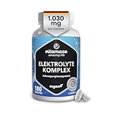 Elektrolyte Tabletten ohne Zucker 1.034 mg pro Tablette, Magnesium, Kalium, Calcium, Natrium &...