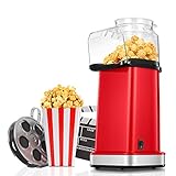 FOHERE® Popcornmaschine-1400W Süßes Popcorn Maker-Pops In 2 Minuten-17 Tassen-Für 4-6...