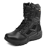 IODSON JR-631 8‘’ Leicht kampfstiefel springerstiefel einsatzstiefel herren&damen mit seitlichen...