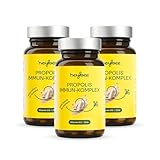 heybee® Propolis-Kapseln – pflanzliche Kapseln zur Immunstärkung mit Vitamin D und Zink (3x 60...