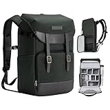 K&F Concept Kamerarucksack Rolltop Fotorucksack Wasserdicht Robuste Rucksack-Stofftaschen aus Stoff...