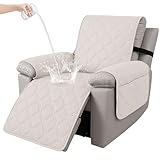 Ystyle Sesselschoner für Fernsehsessel, 100% Wasserdicht 1 Sitzer Sesselschoner mit Taschen...
