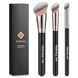 TEOYALL Foundation Kontur Conceal Pinsel Set, 3PCS Angewinkelte Synthetische Kabuki Pinsel zum...