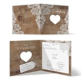 Individuelle Hochzeit Einladungskarten ab 10-100 Stück Hochzeitskarten Hochzeitseinladungen -...