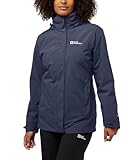 Jack Wolfskin Damen Rotwand 3in1 Jkt W, Graphite, S EU