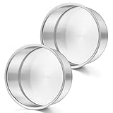 Herogo 6 Zoll Kuchenform, Edelstahl Kuchenform 2er Set, Runde Backform für Backen, Hochzeit Schicht...