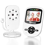 NWOUIIAY Baby Phone Baby Monitor 2.4 GHz Baby Kamera mit LCD Nachtsichtkamera HD Digital Video &...