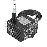 BACOENG Aquarium Pumpe, 3W 200L/H Mini Wasserpumpe Springbrunnenpumpe Teichpumpe, Zimmerbrunnenpumpe...