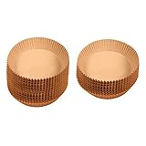 Rundes Pergamentpapier zum Backen, antihaftbeschichtet, ölfest, zum Grillen, Braun, Gelb, 100...