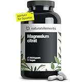 Premium Magnesiumcitrat – 365 Kapseln – Hochdosiert: 2320mg (davon 360mg elementares Magnesium)...