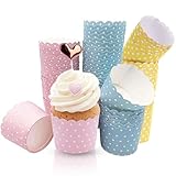 Cupcake Wrapper, 150 Stück Muffinförmchen Papier Cupcake Liner Fall Wrapper Cupcake Backbecher...