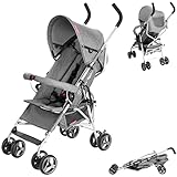 Moby-System, Kinderwagen, Superleichter & Klein, bis 14 kg, Verstellbare Rückenlehne, Doppelt,...