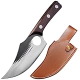 TUTCHUAN Japanisches Kochmesser Handgefertigte geschmiedete Küchenmesser Voll Tang Knochenmesser...