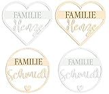 Alsino Türkranz Familie Holzschild Namen personalisiert - Handmade Dekoration aus Holz oder...
