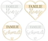 Alsino Türkranz Familie Holzschild Namen personalisiert - Handmade Dekoration aus Holz oder...