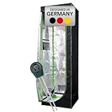 Mucola Growzelt 60x60x220 cm Set mit 3-in-1 Messgerät Zuchtzelt für Hydrokulturen zur...