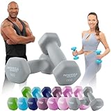 Miweba Sports Neopren Hantelset NKH100 | 𝐏𝐫𝐨𝐟𝐢 Hantel - Hexagon Hanteln Set -...