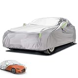 Autogadget® Autoabdeckung Auto & Autoschutzhülle PKW Abdeckplane - Car Cover - Autoplane Silber -...