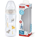 NUK First Choice+ Babyflaschen | 6-18 Monate | Anti-Colic-Ventil | BPA-frei | 300 ml | Trinksauger...