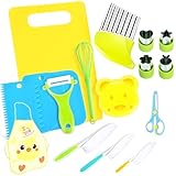 Kindermesser Set 17-teilig | Montessori Küchenspielzeug für Kinder ab 2 Jahre | Sicherer...