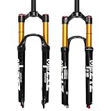 ZTZ MTB Magnesium-Legierung Luftfedergabel, Mountainbike Frontgabel, 25 cm Einbauhöhe (Manual...