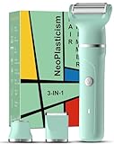 Rasierer Damen,3-In-1 Intimrasierer für Frauen,Gesichtshaarentferner für Frauen,Damenrasierer...
