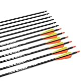 Pfeile 28 30 31 Zoll Carbonpfeile Bogenpfeile Jagdpfeile für Recurvebogen, Langbogen und...