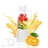 Tragbarer Mixer, 380ml Blender für Smoothies & Shakes mit 6 Klingen, Mini Standmixer Elektrischer...