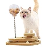 CHUYE Katzenfutterspender Spielzeug Spring | Cat Feeder Ball Interactive Tumbler für Ihre Katze |...