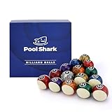 Pool Shark Marmor-Billardkugeln, Profi-Amateur-Set, hochwertiges reines Polyresin, 5,4 cm Kugeln,...