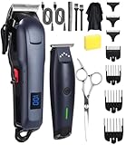 Profi Haarschneidemaschine Set, 240W, USB Wiederaufladbar Hair Clipper Haarschneider, Barttrimmer...