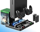 ElecGear Xbox One Vertikaler Ladeständer mit Lüfter Kühler, 2X 1200mAh Akku für Controller...