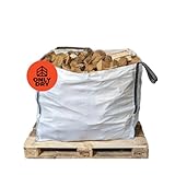 Onlydry Brennholz Birke, kammergetrocknet 28-30 cm (0.8 SRM Säcken)