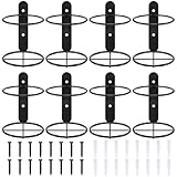 NISHZHU 8 PCS Wand Montiert Weinregal, Einzelnes Weinregal, moderner Metall-Wandhalter für...
