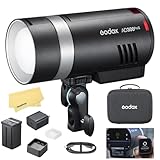 GODOX AD300 Pro II 2,4G TTL 1/8000 HSS 300W Outdoor-Blitzgerät,14,4V/2600mAh Akku,Blitzfolgezeit...
