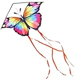 Glanxy Schmetterlings Drachen - Lenkdrachen für Kinder und Erwachsene, Einfach zu Fliegen - 100 x...