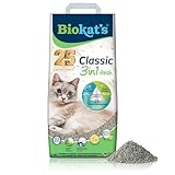 Biokat's Classic fresh 3in1 mit Frühlings-Duft - Klumpende Katzenstreu mit 3 unterschiedlichen...